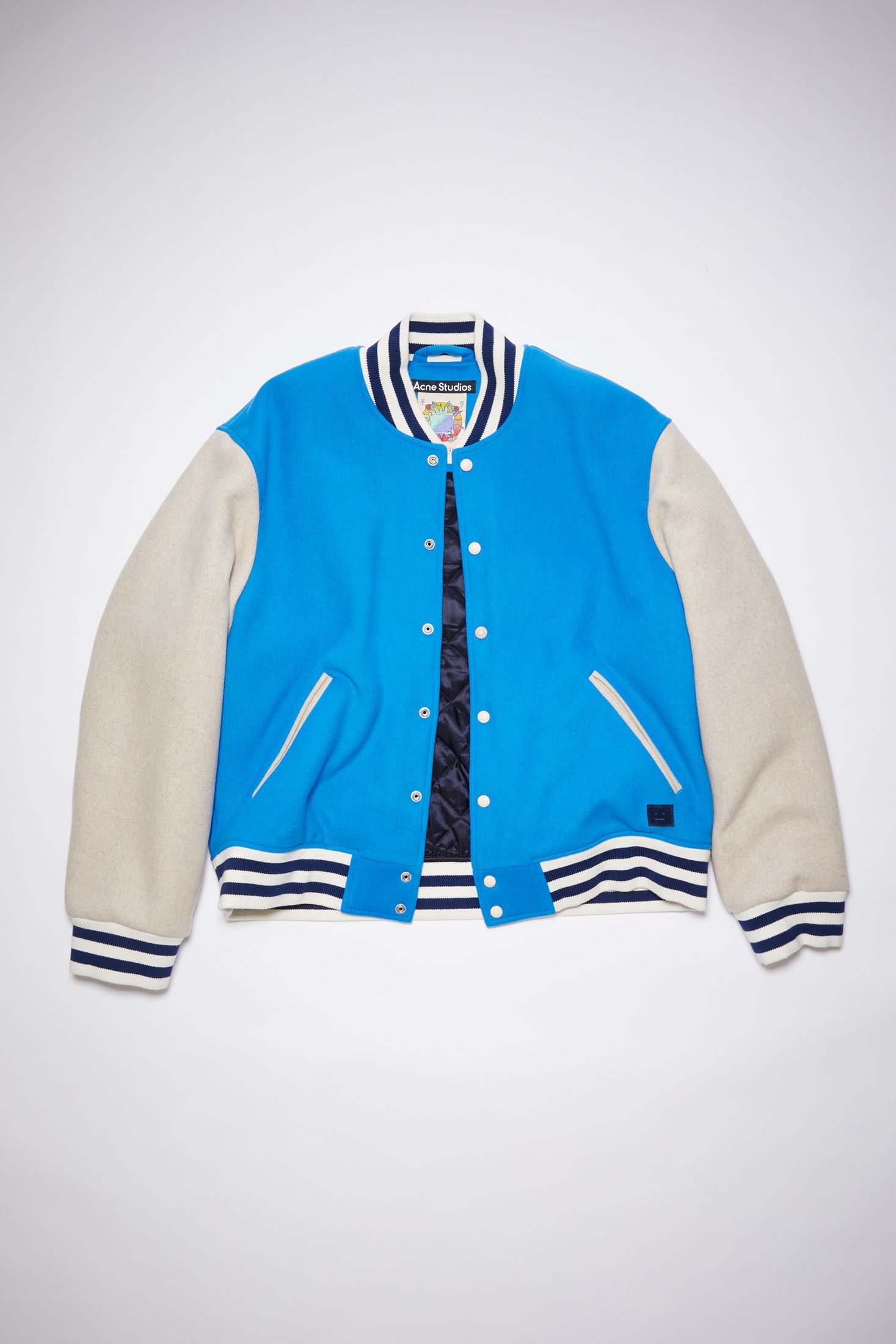 Wool blend jacket - Sapphire blue - 1