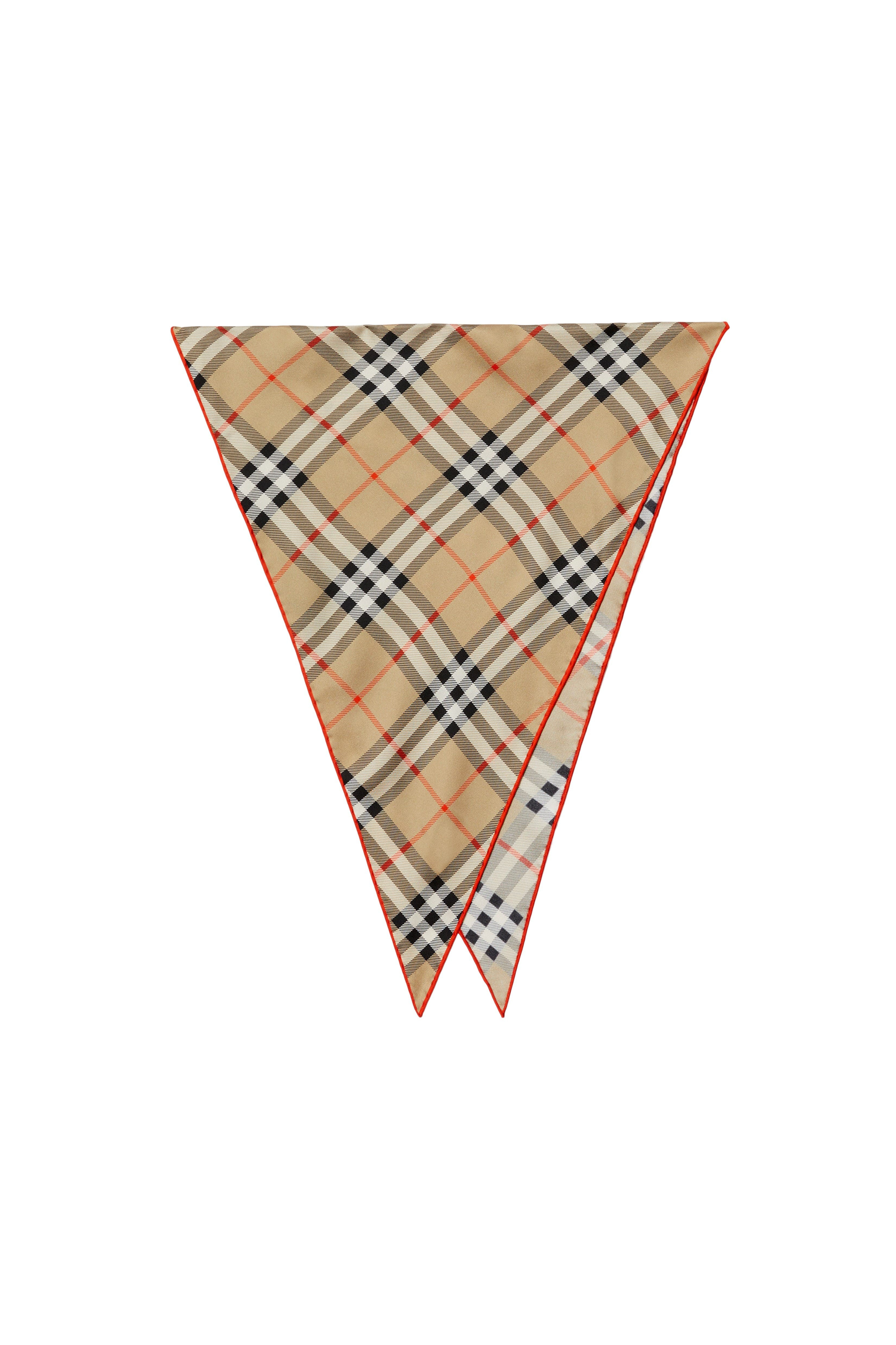 burberry Check Silk Scarf in Sand at Nordstrom - 7
