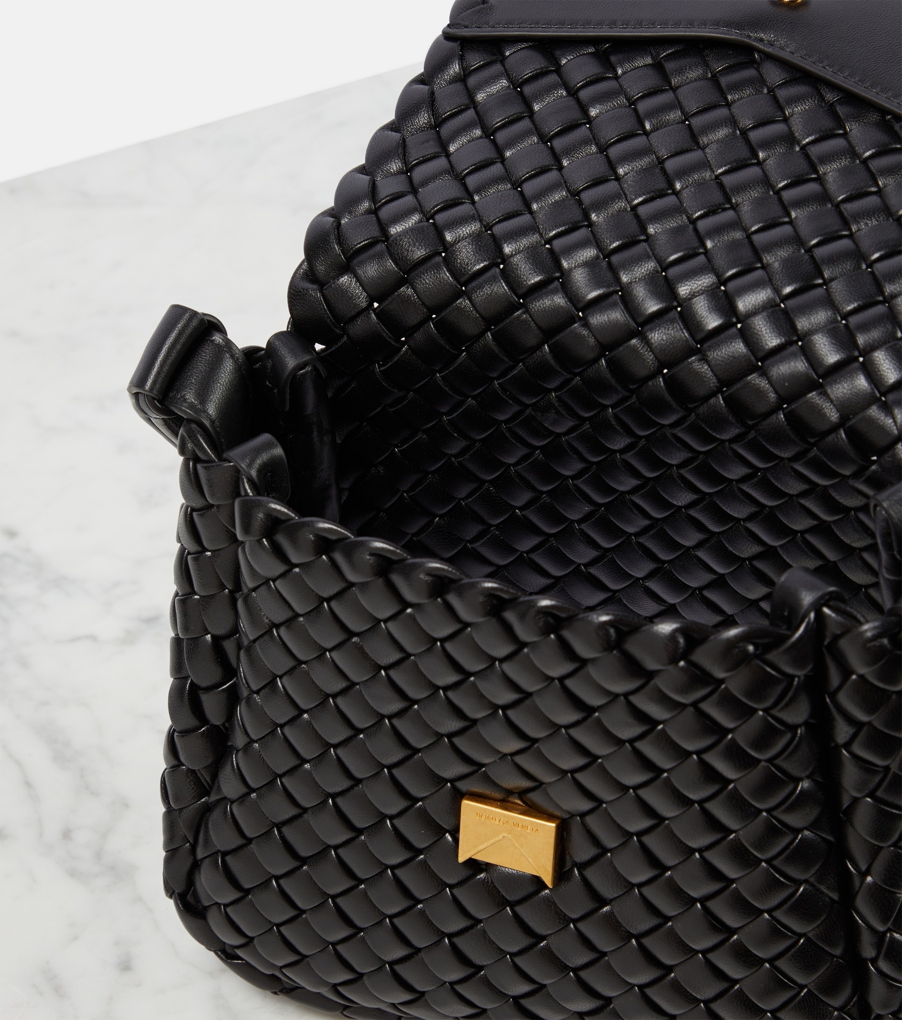 Shop Bottega Veneta Cobble Padded Leather Shoulder Bag