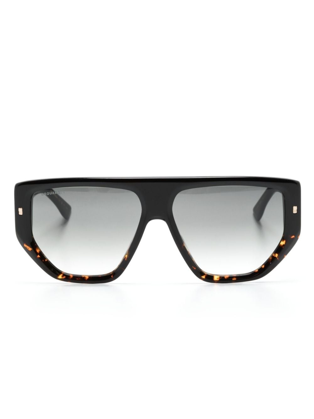 square-frame tinted sunglasses - 1