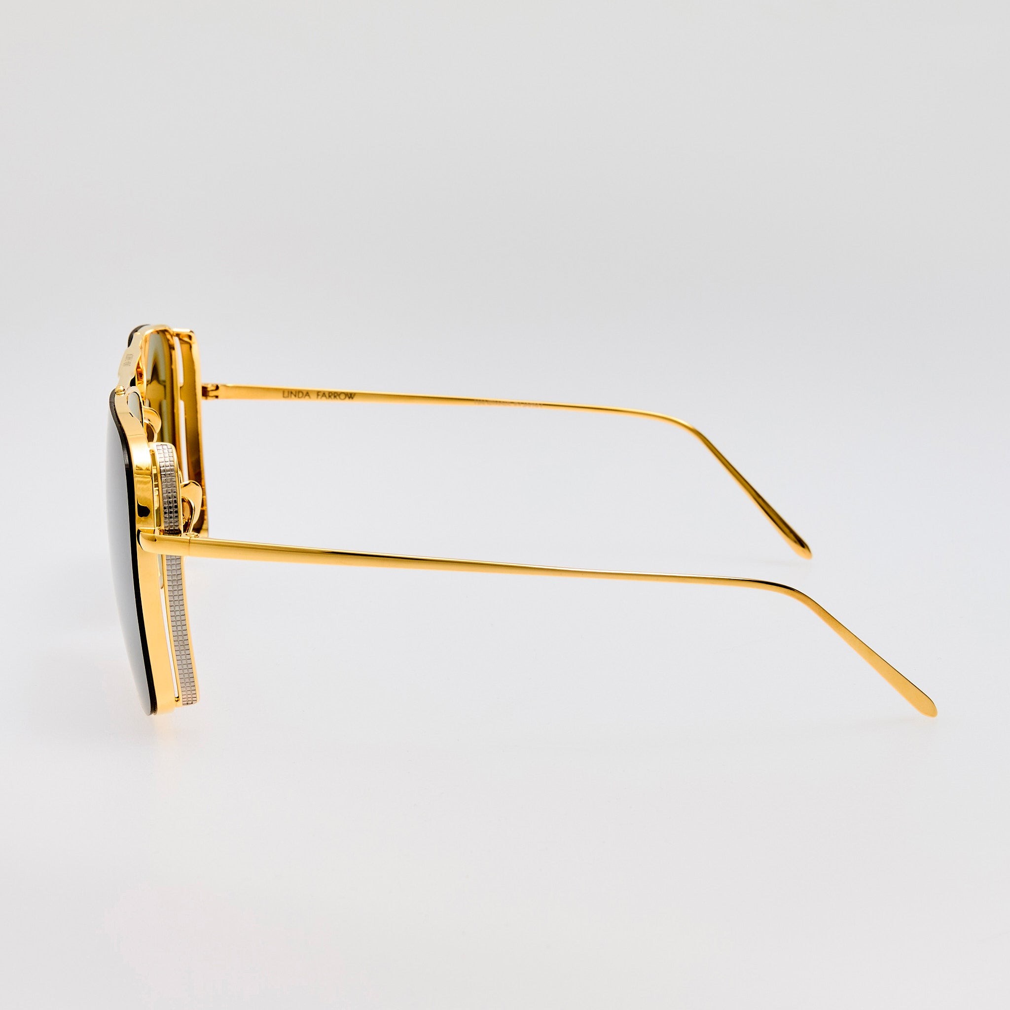 Asher Sunglasses in Yellow Gold - 3