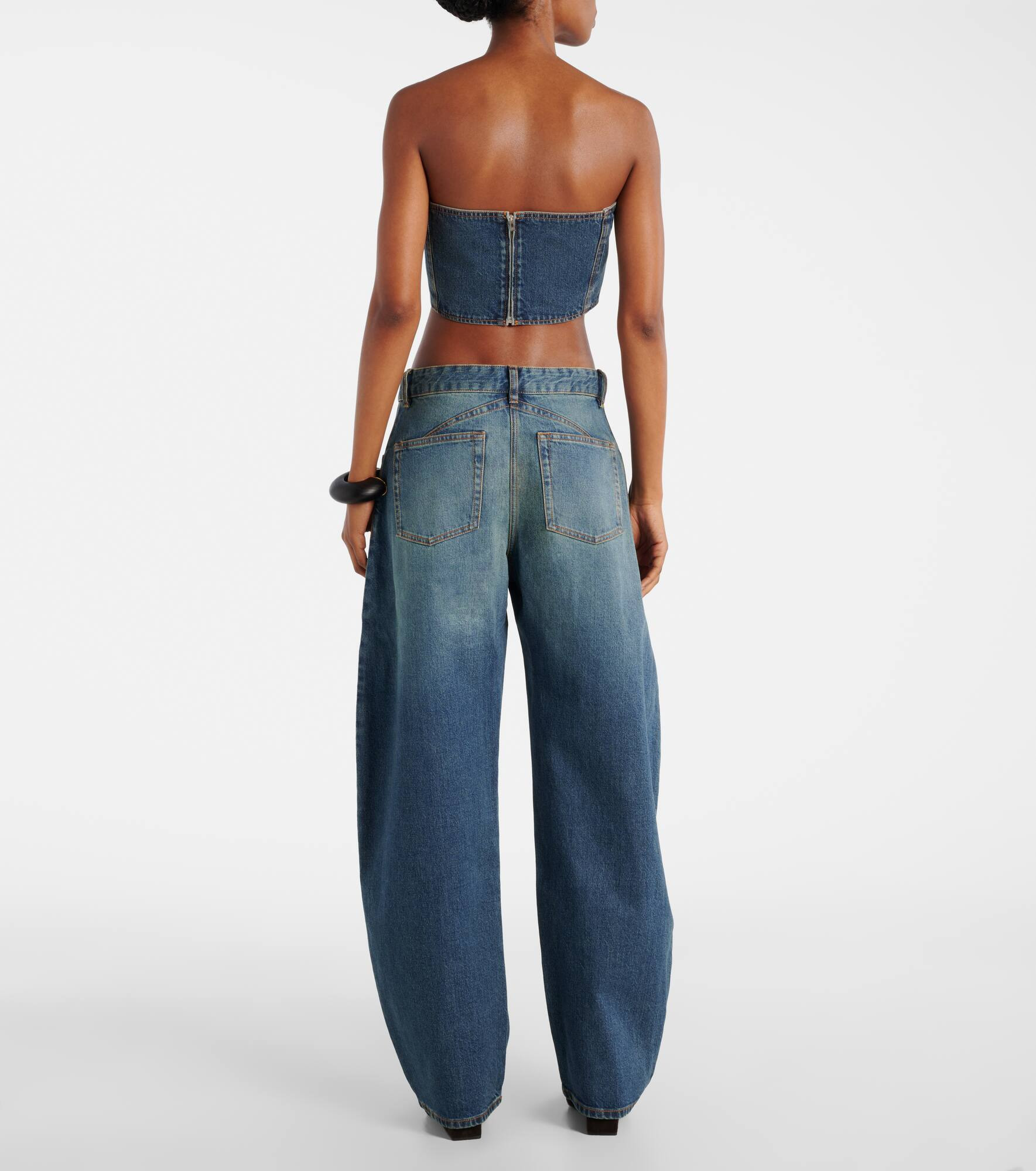 Denim crop top - 3