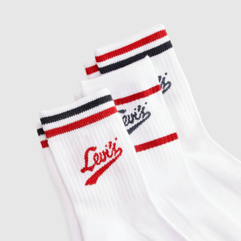 Levi's SHORT CUT COLLEGIATE LOGO SOCKS (3-PACK) outlook