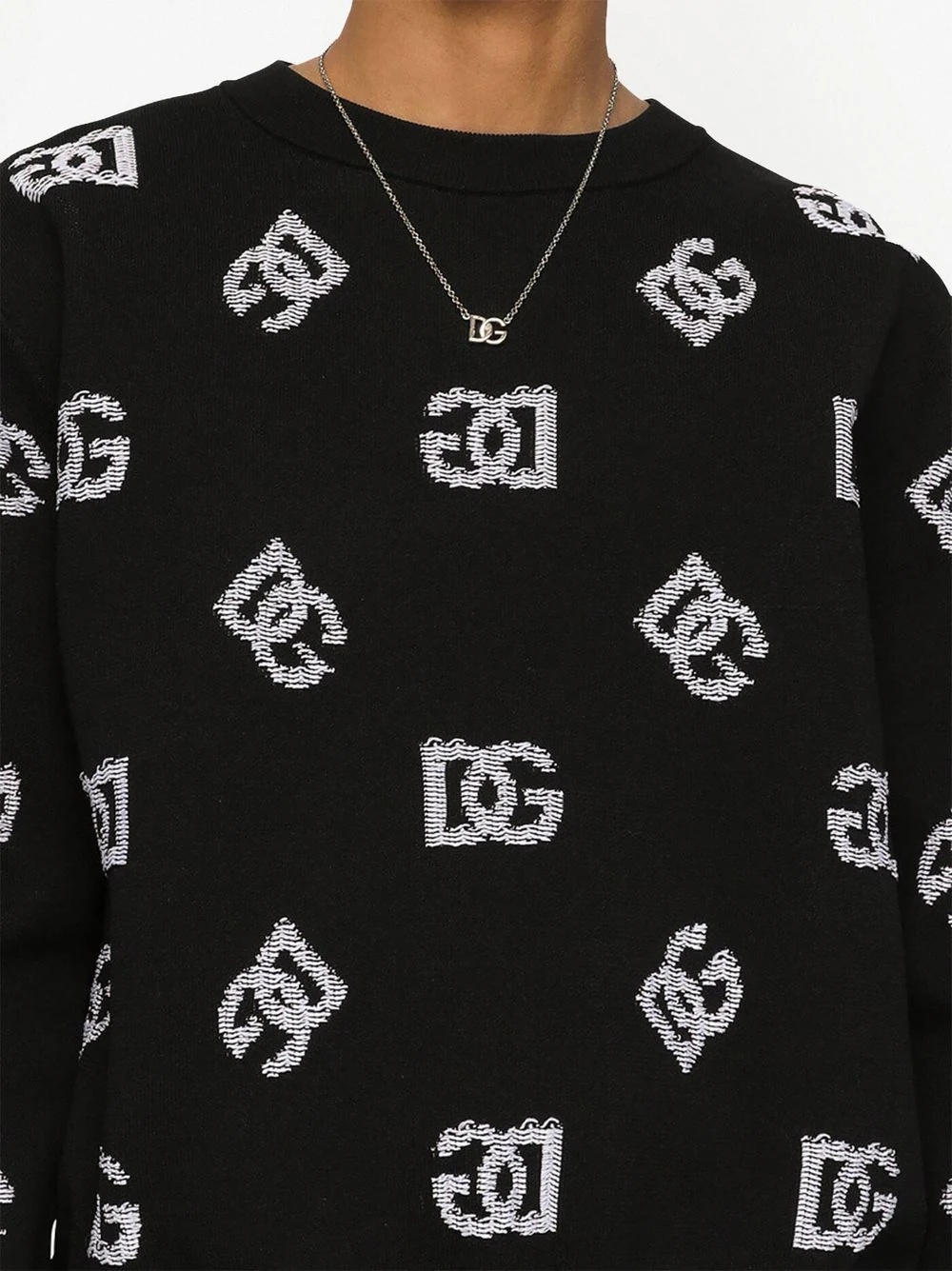 DG monogram jacquard jumper - 5