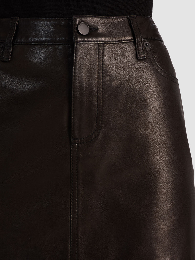 JOSS LEATHER MINI SKIRT 5