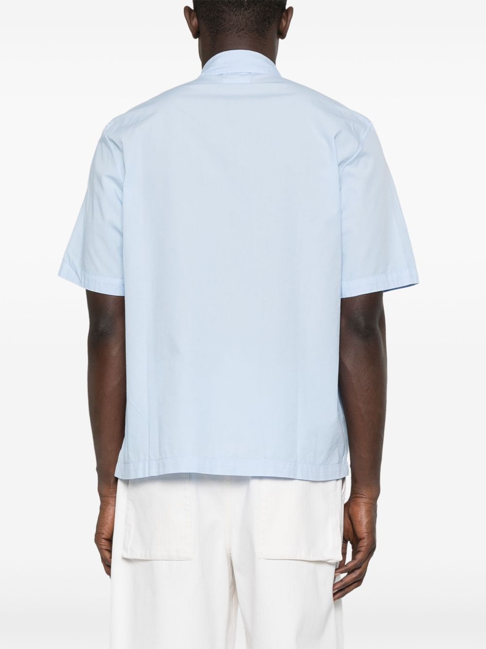 logo-embroidered shirt - 4