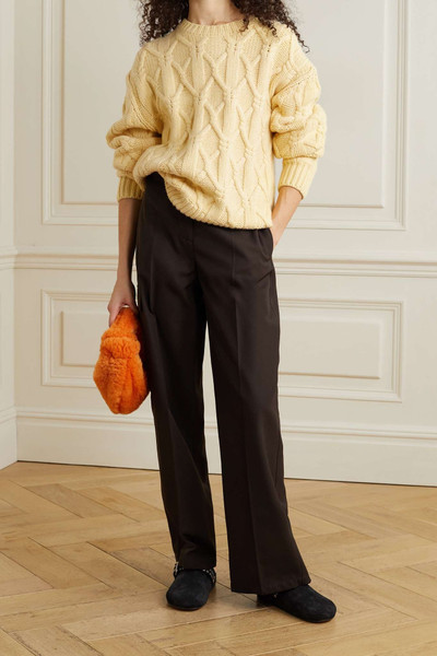 The Elder Statesman Oversized cable-knit cashmere sweater outlook