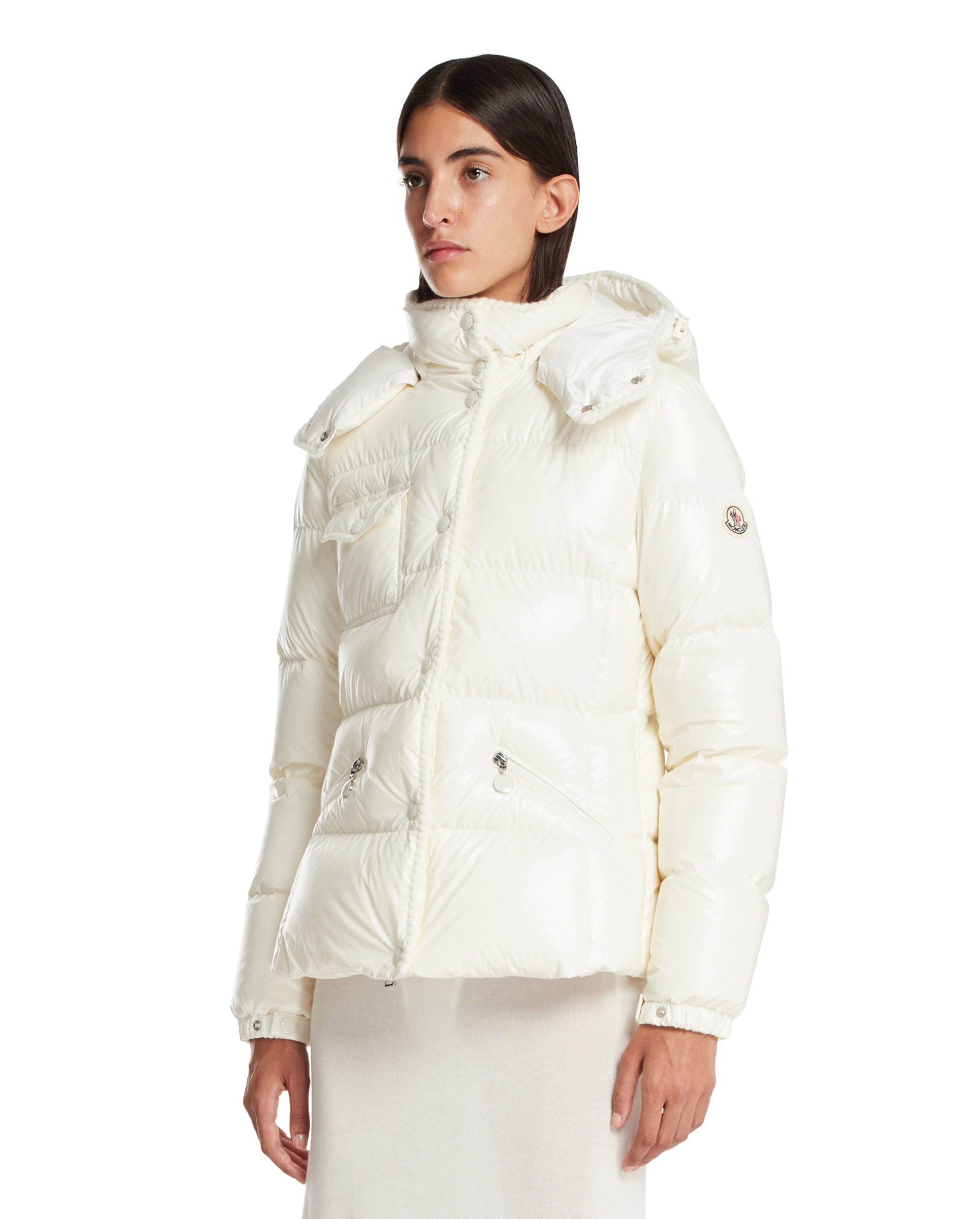 White Glareins Short Down Jacket - 4