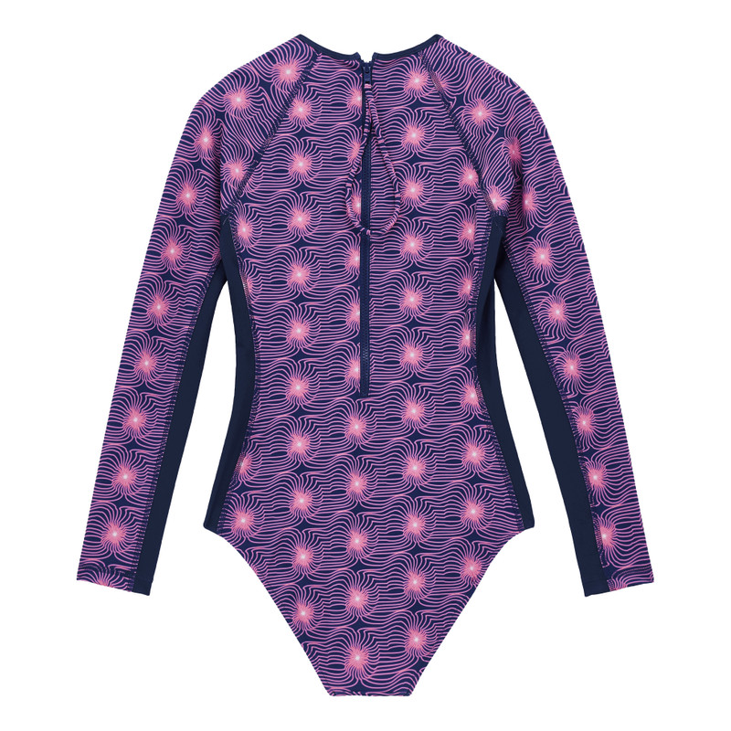 Vilebrequin Women Long Sleeves One-Piece Rashguard Hypno Shell outlook