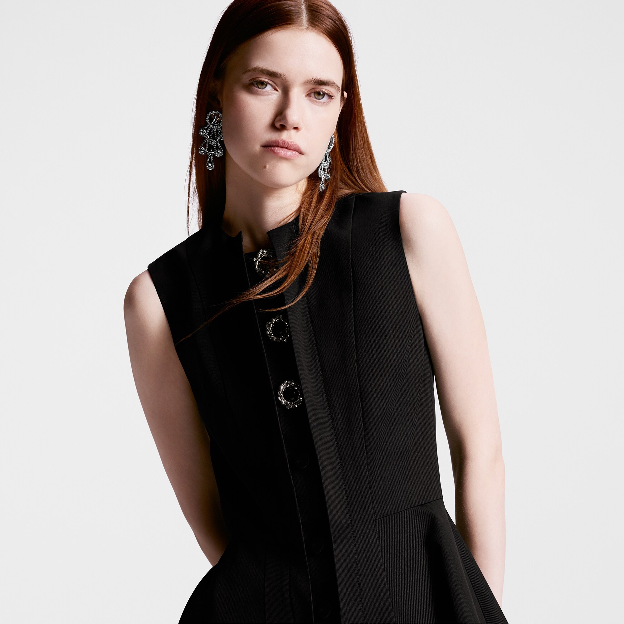 Jewel Button Dress - 2