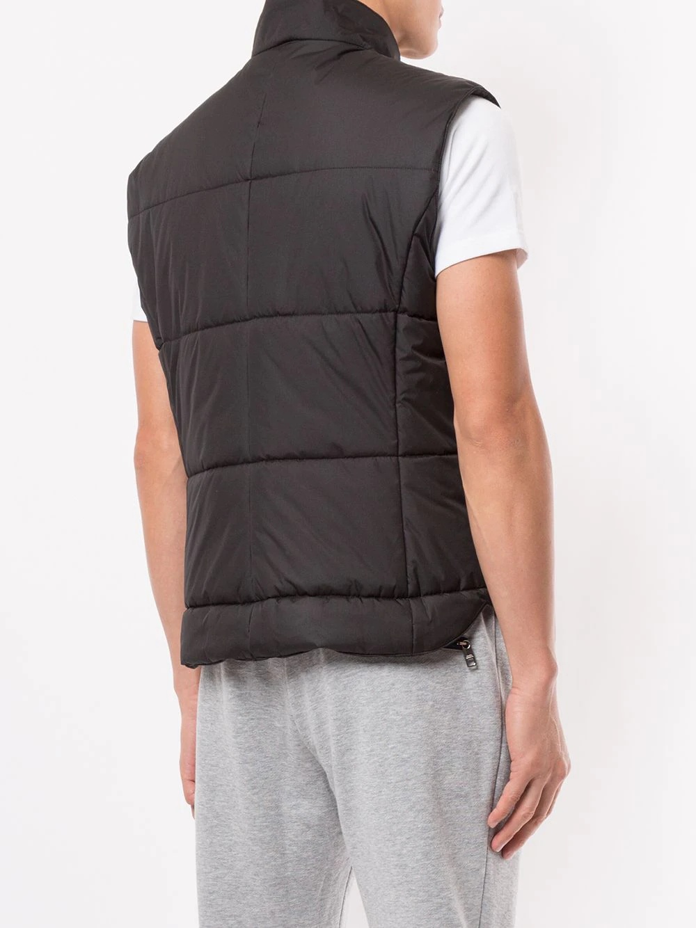 logo plaque padded vest - 4