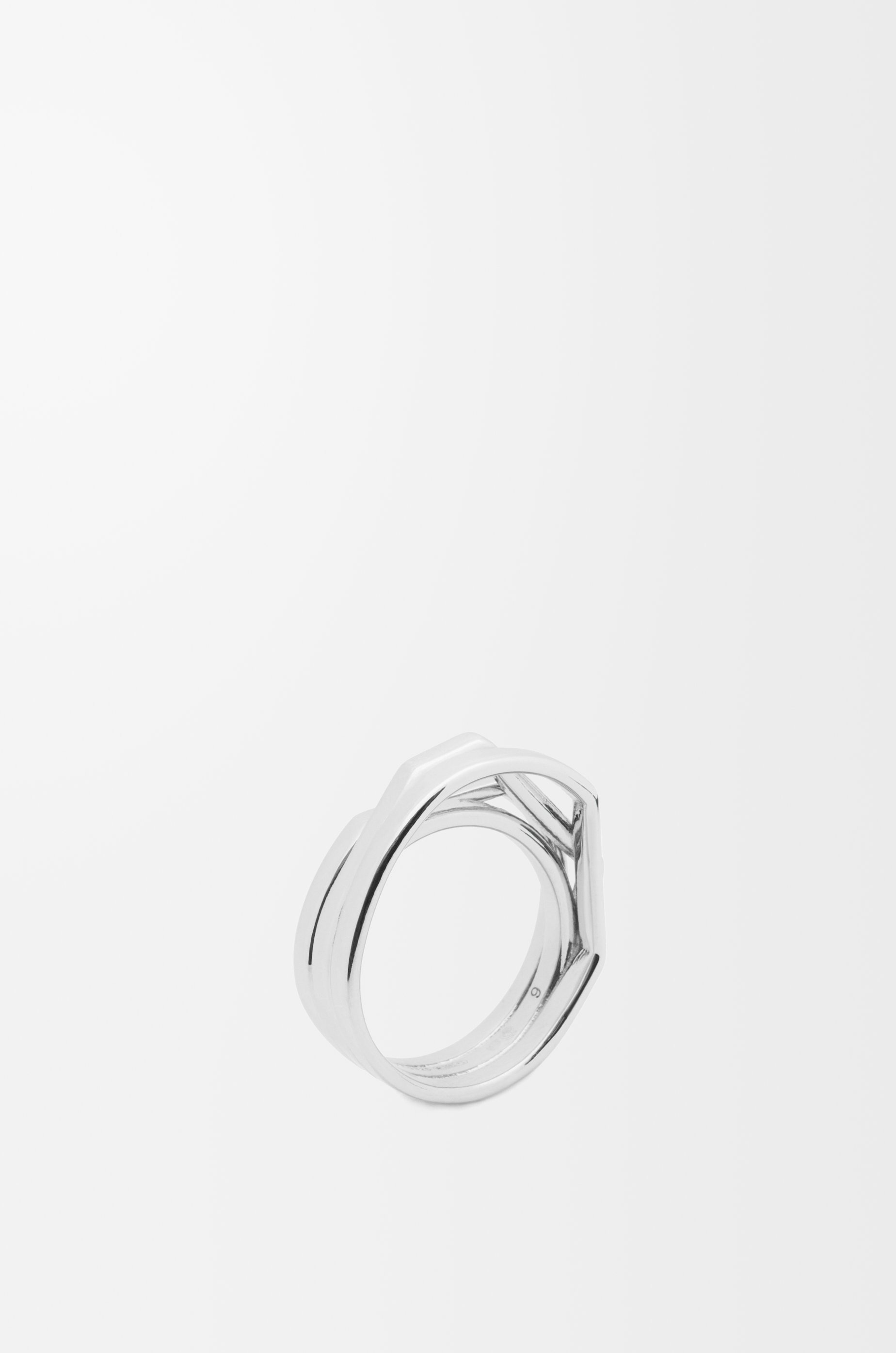 Stacked ring in sterling silver - 4