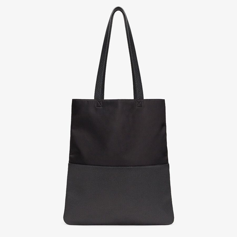 Multicolor nylon and leather bag 3