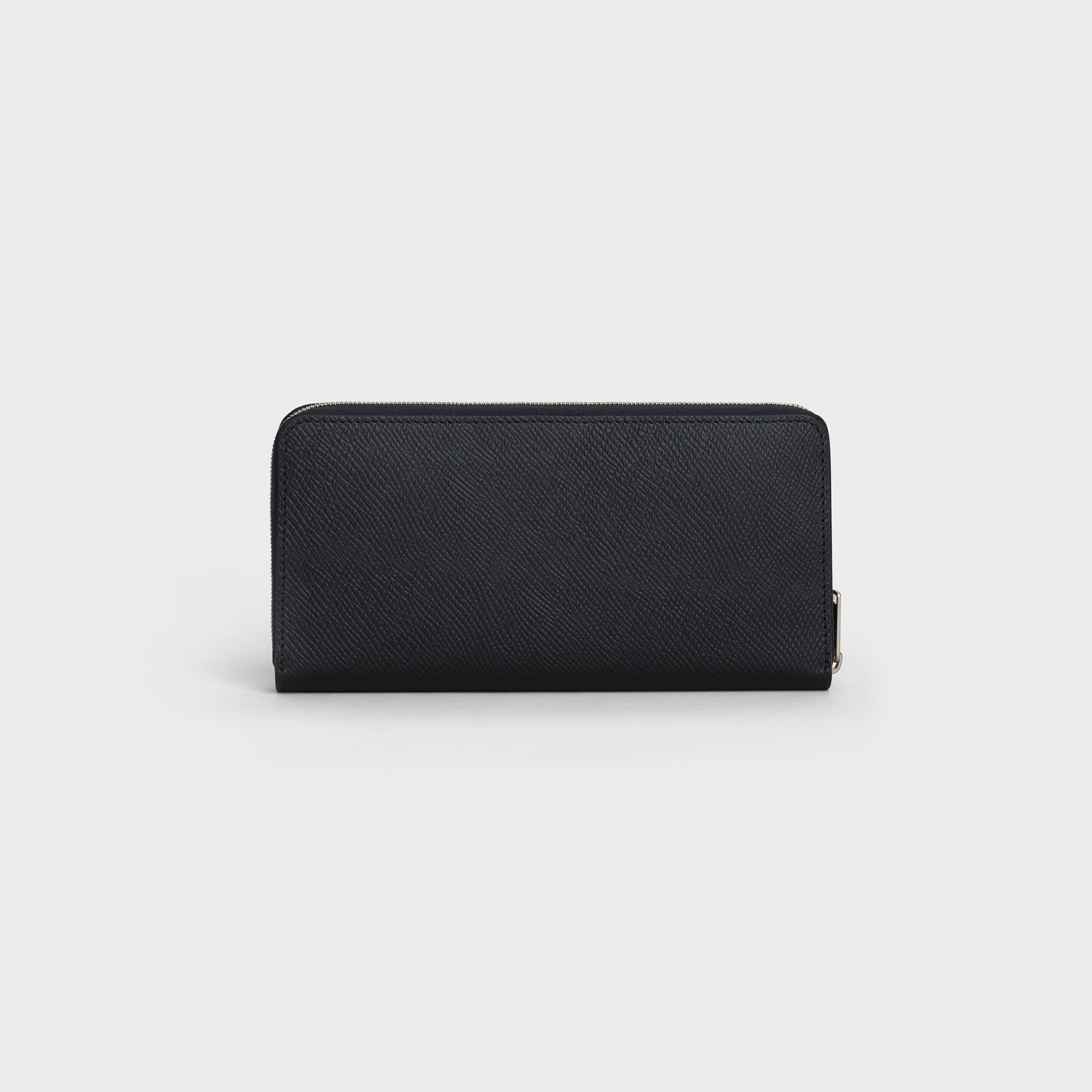Large zipped wallet in Grained calfskin - 3