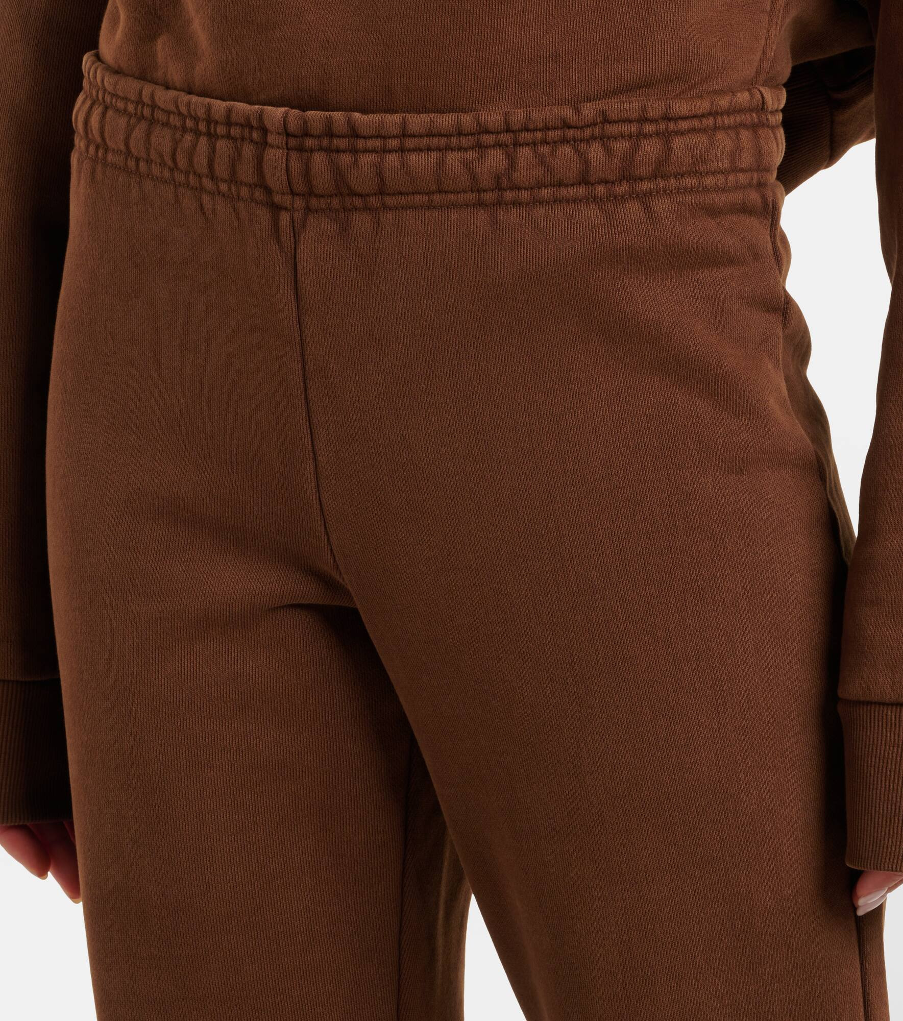 Flared cotton jersey sweatpants - 4