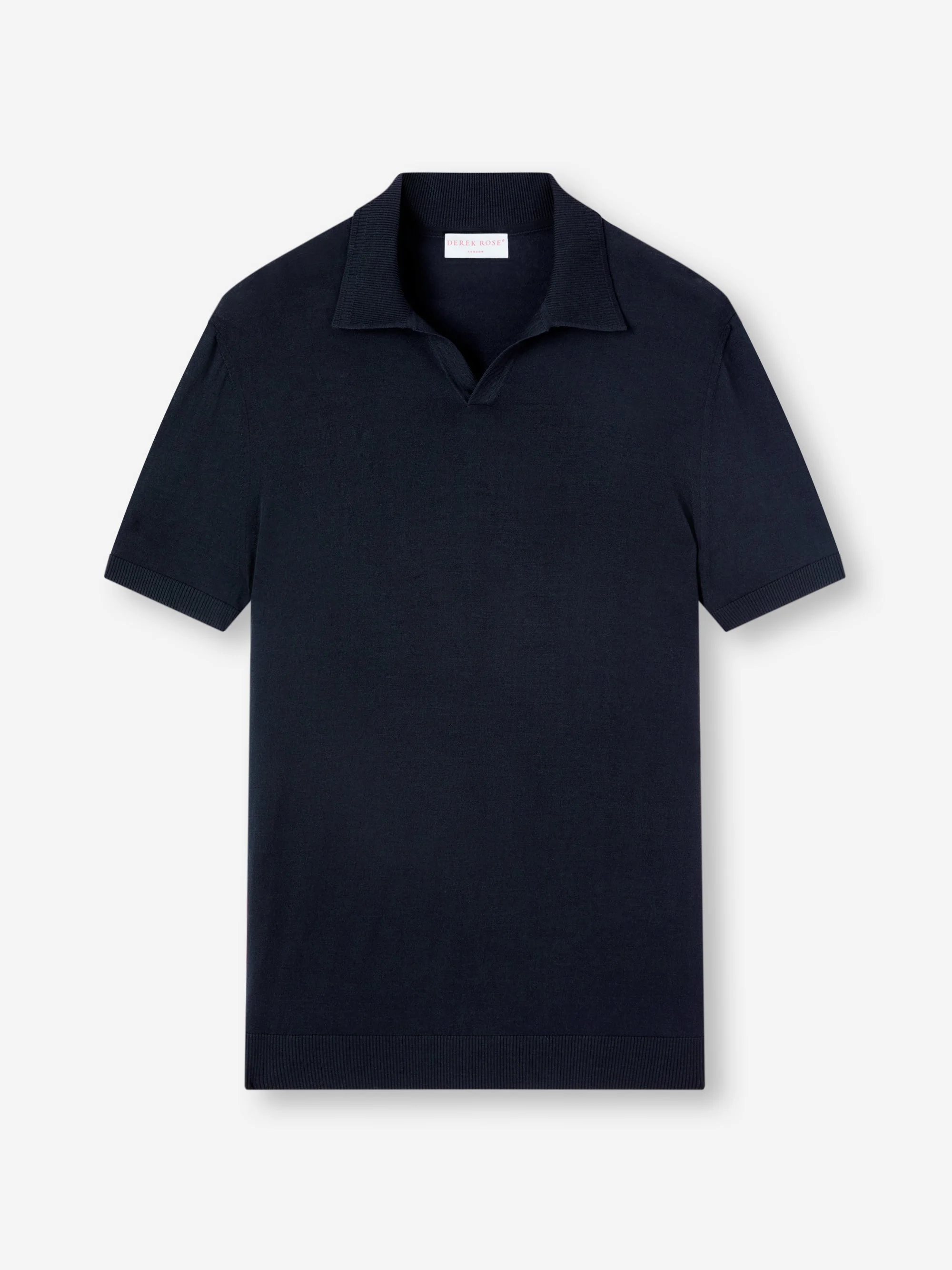 Men's Polo Shirt Orson Merino Wool Navy Blue - 1
