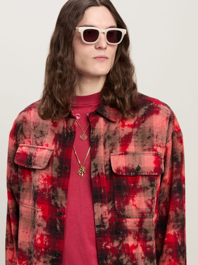 Curved Logo Check Shirt 6