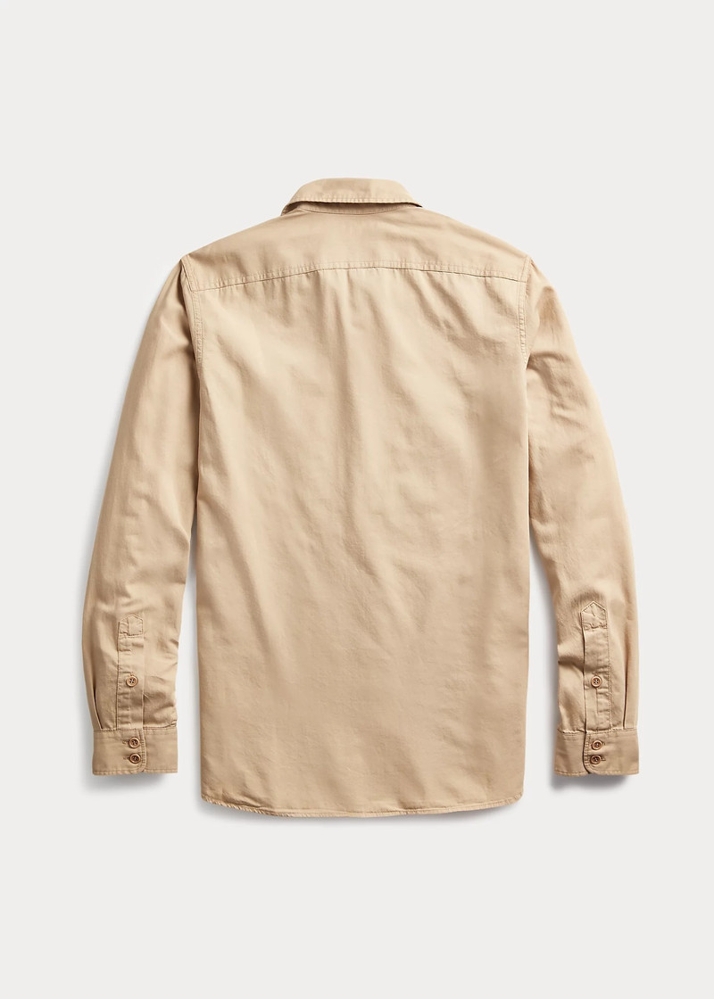 RRL by Ralph Lauren Slim Fit Garment-Dyed Twill Shirt outlook