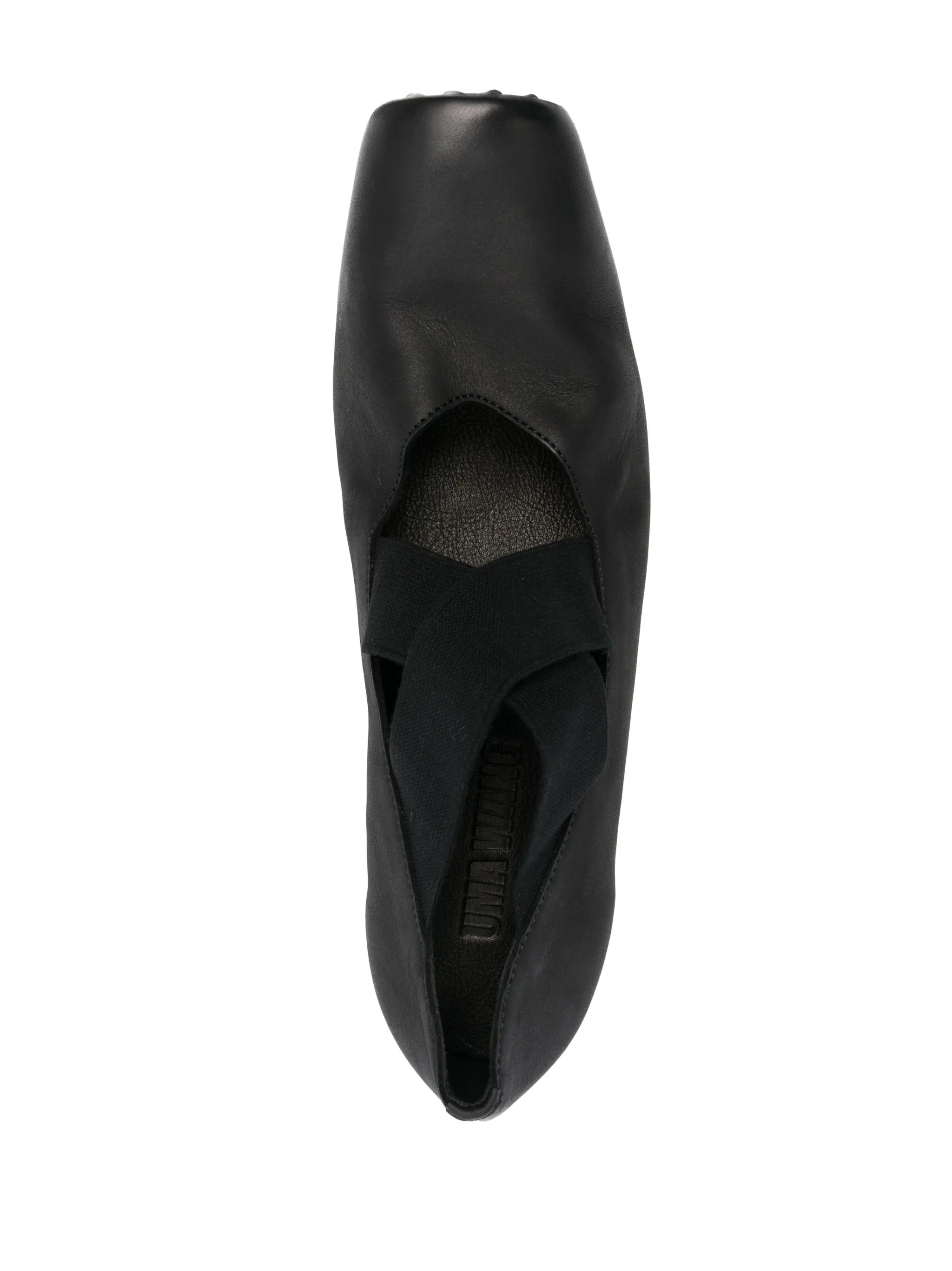 Uma Wang 23mm Square-toe Leather Ballerina Shoes - 8