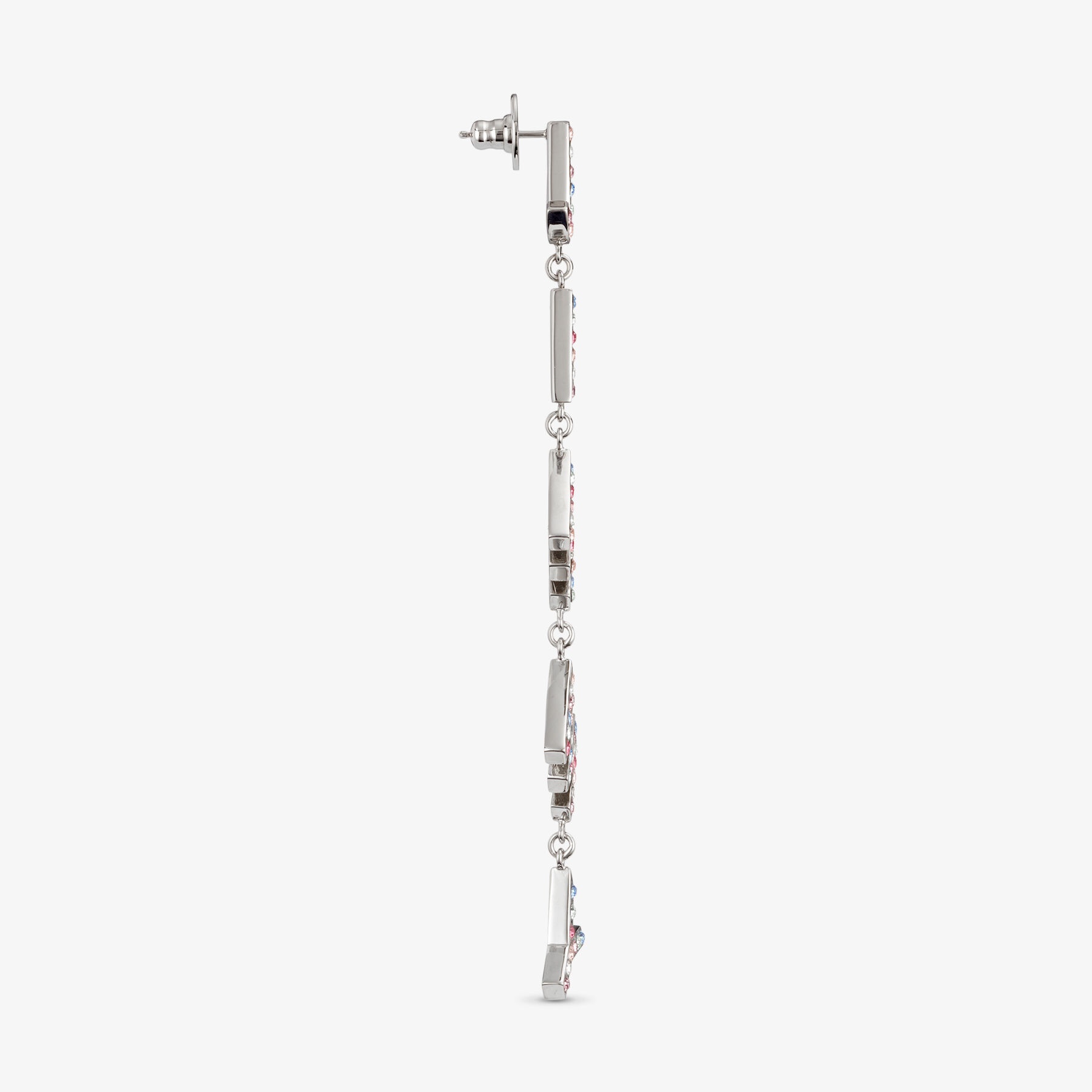 Jimmy Choo Earring
Silver-Finish Metal Jimmy Choo Earrings with Multi-colour Crystals - 3