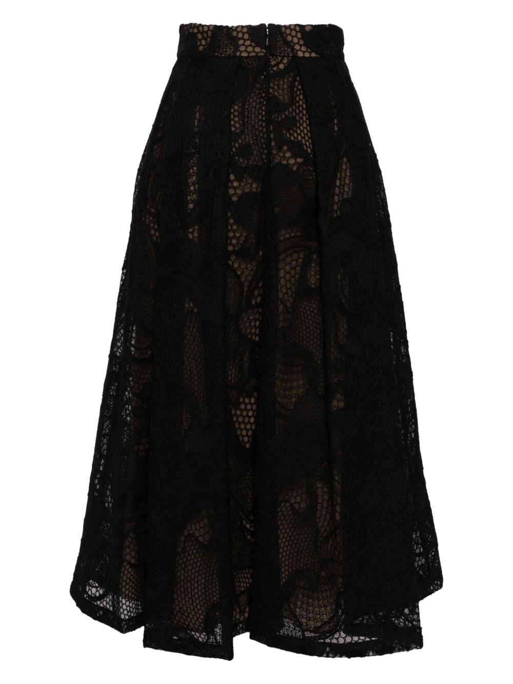 embroidered midi skirt - 2