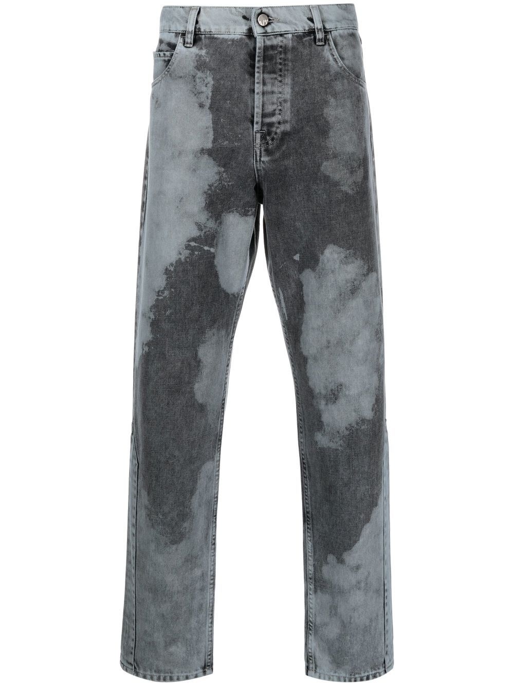 gradient-effect design trousers - 1