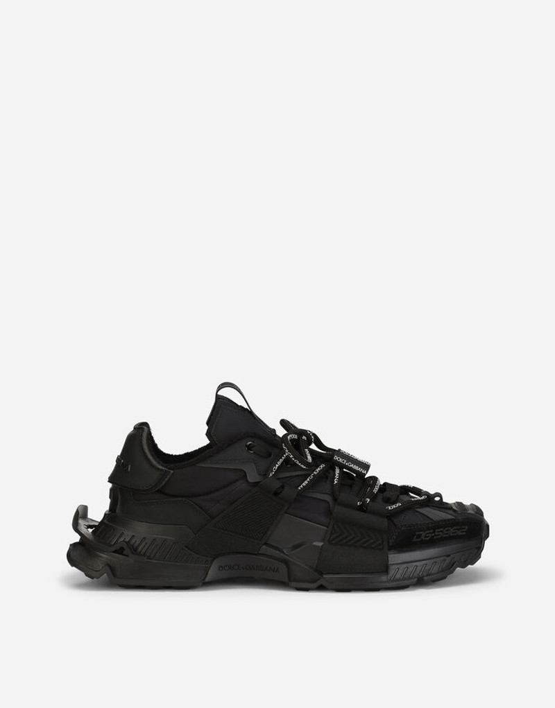 Mixed-materials Space sneakers 1