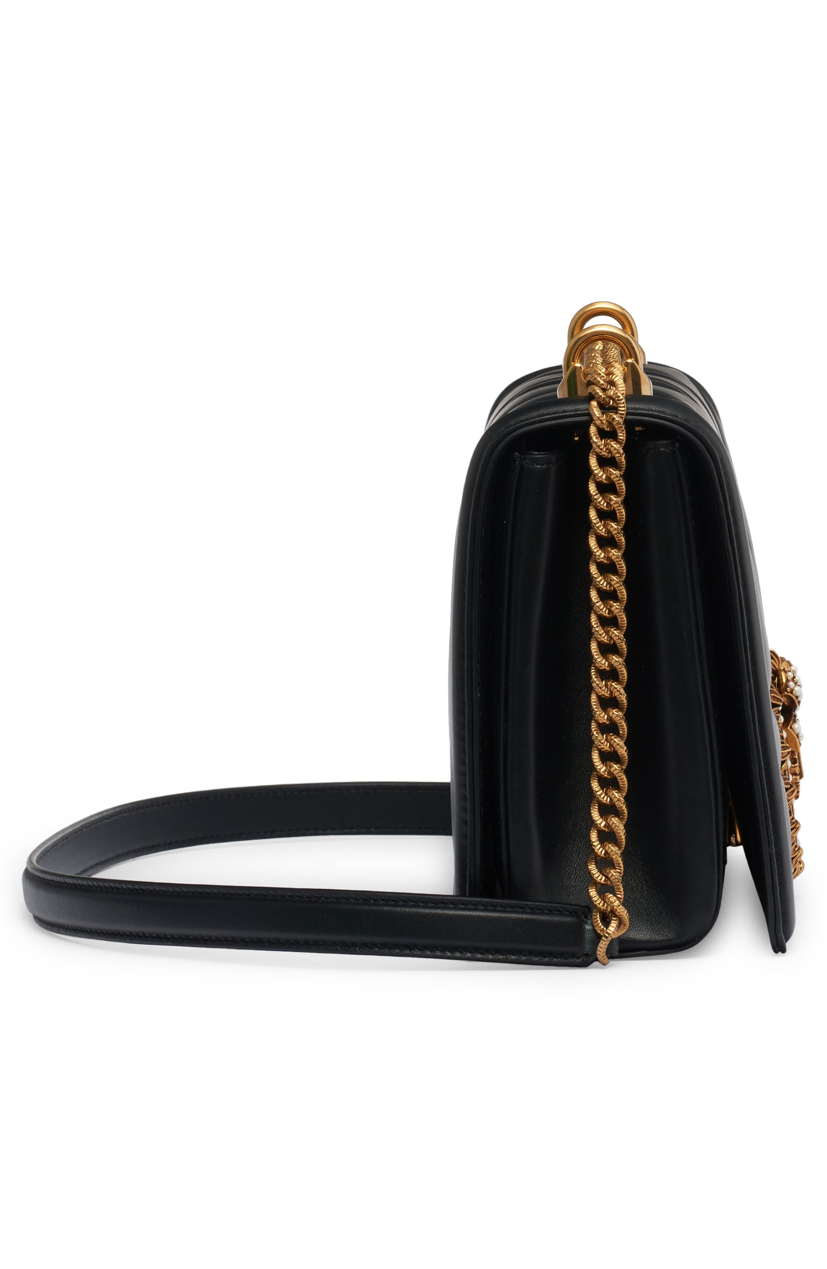 Devotion Logo Heart Lambskin Crossbody Bag - 5