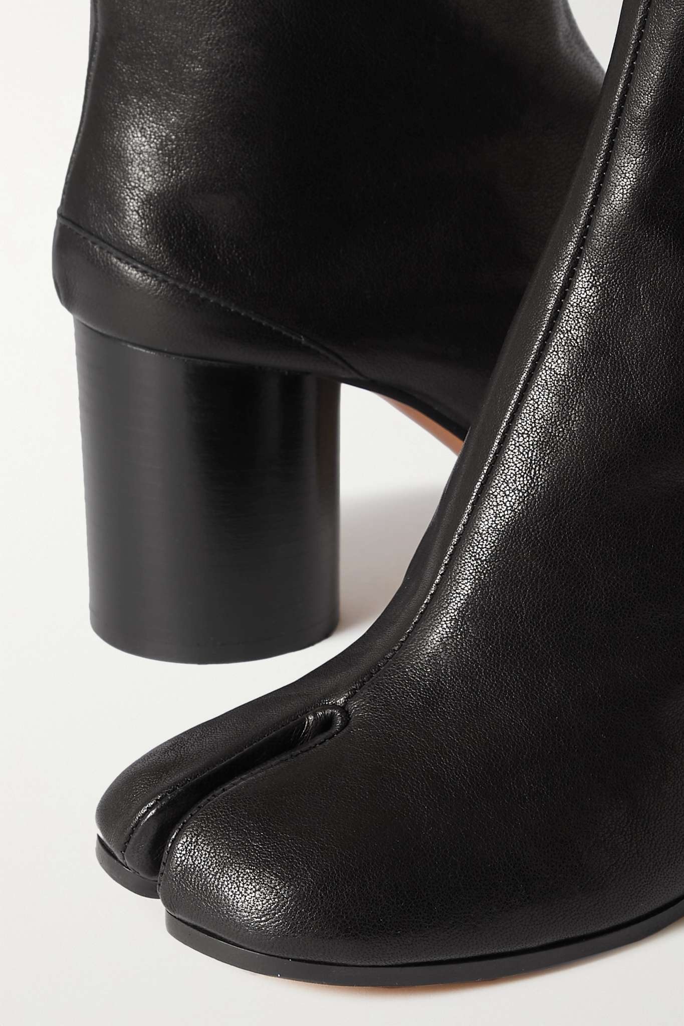 Tabi split-toe leather ankle boots - 4