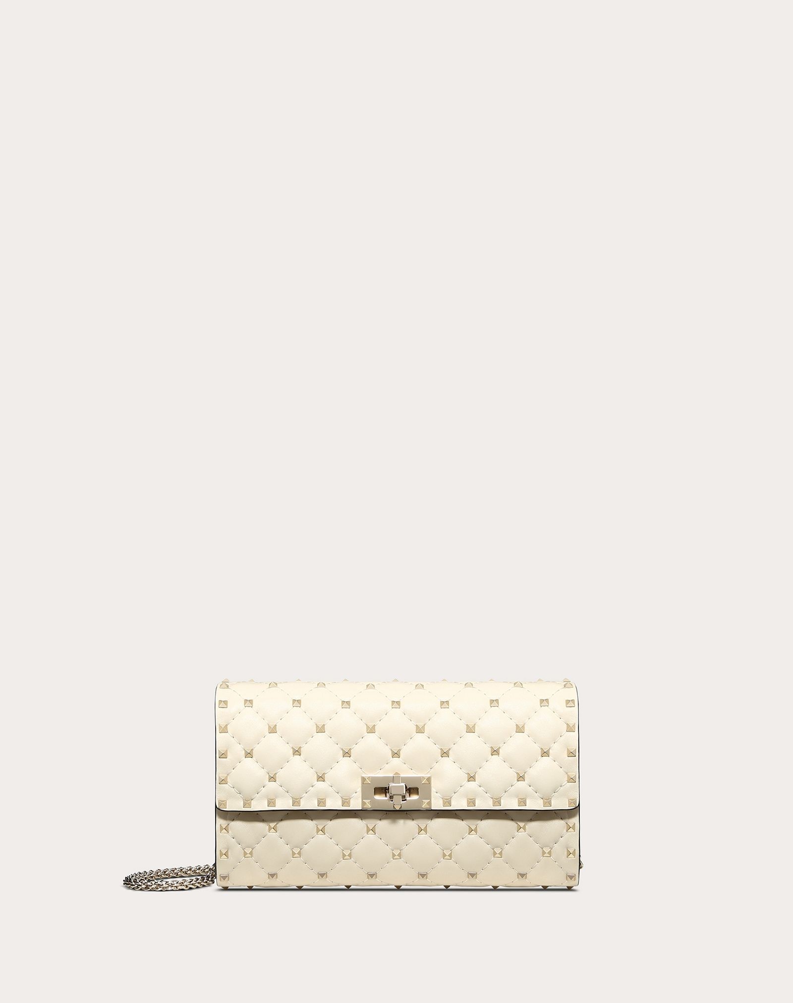 Rockstud Spike Nappa Leather Crossbody Clutch Bag - 1