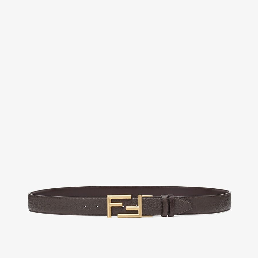 Brown leather belt - 1