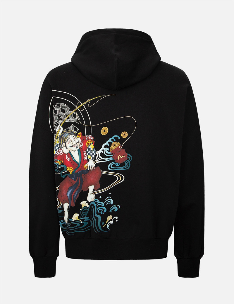 FISHERMAN GODHEAD PRINT HOODED SWEATSHIRT 1