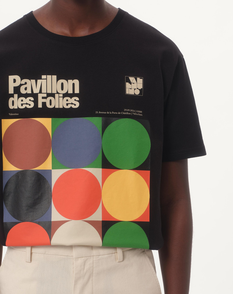 COTTON T-SHIRT WITH PAVILLON DES FOLIES PRINT 4