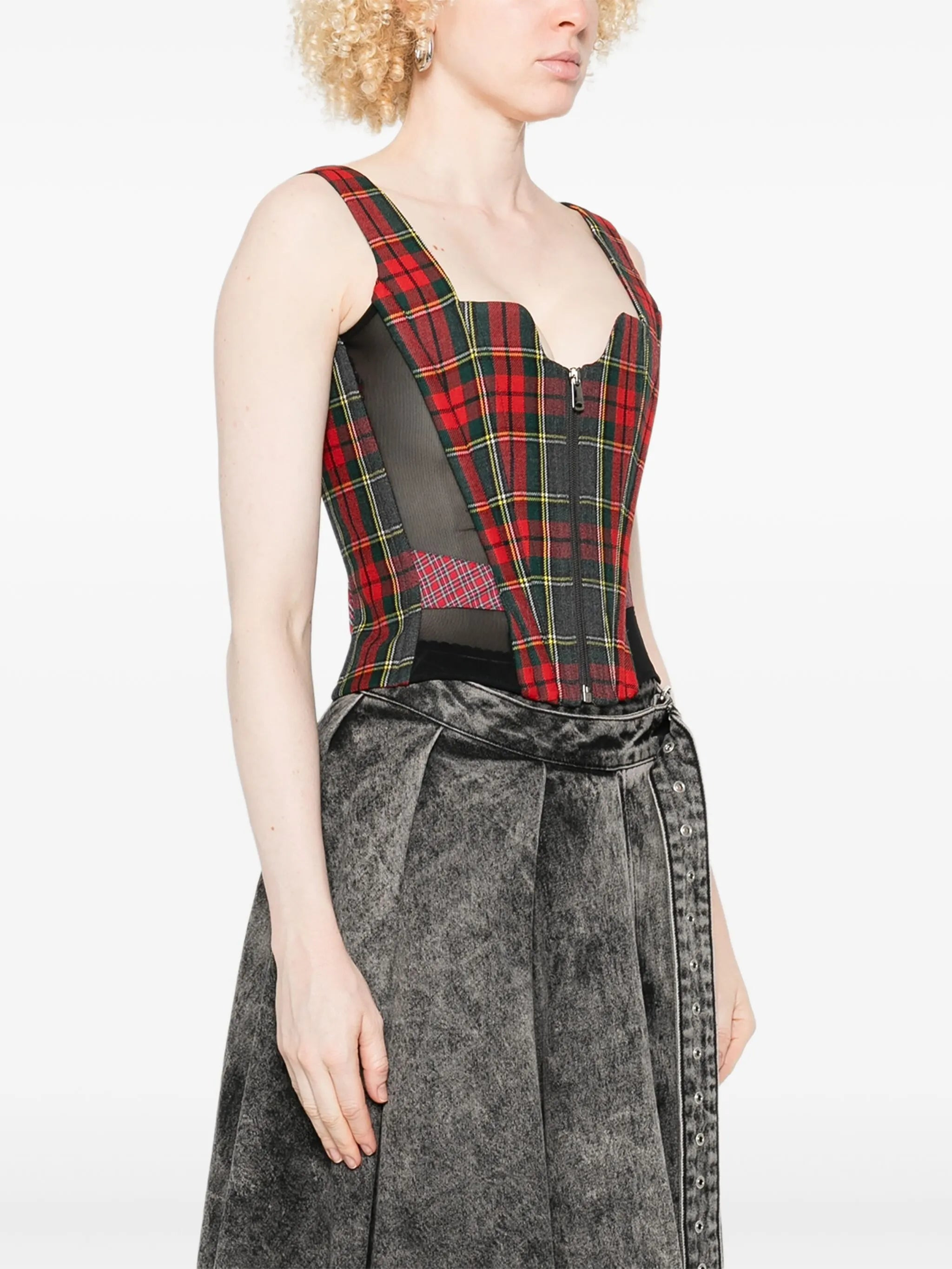 Vivienne Westwood Tartan-pattern Corset Top - 5