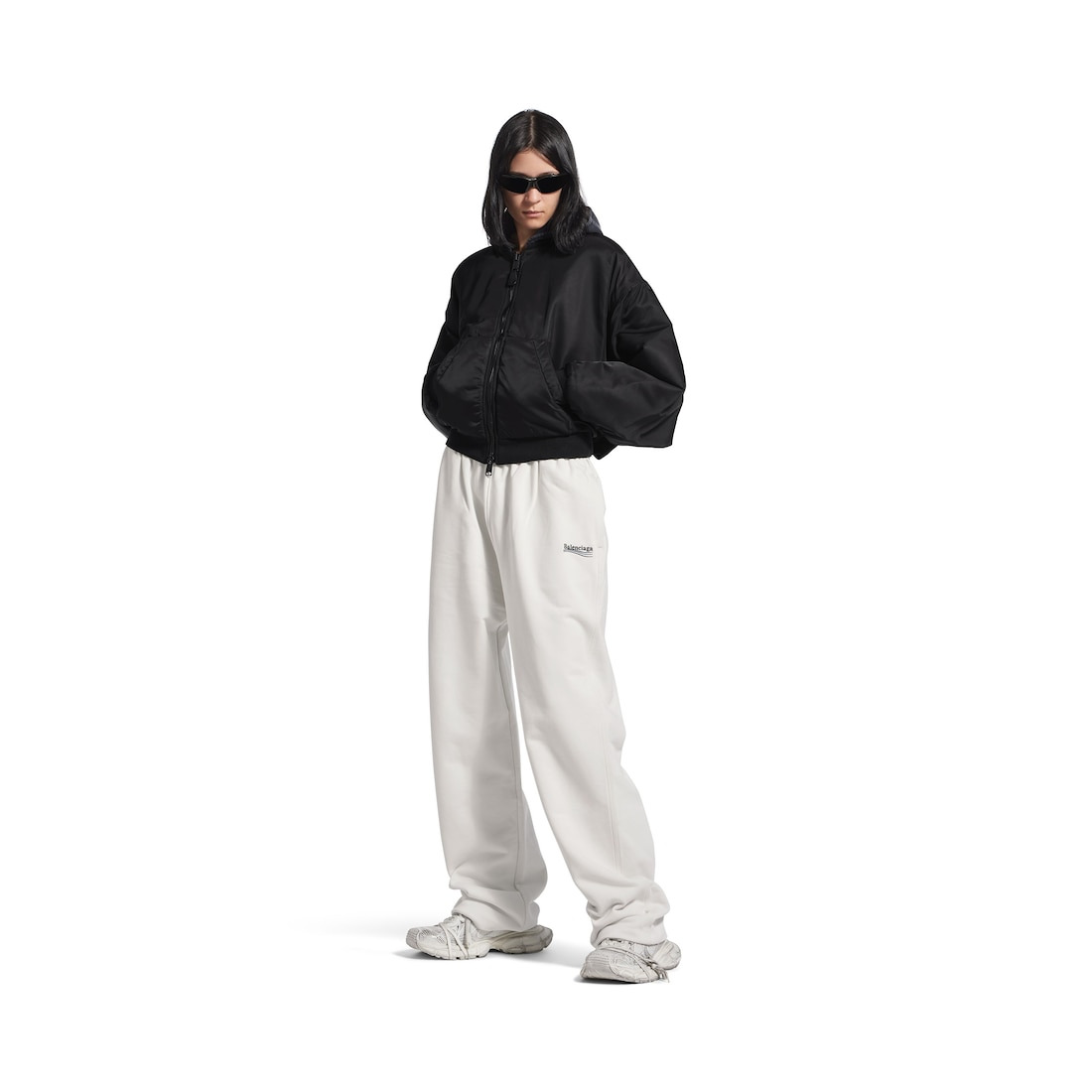 Men's Political Campaign Jogging Pants in White - 4