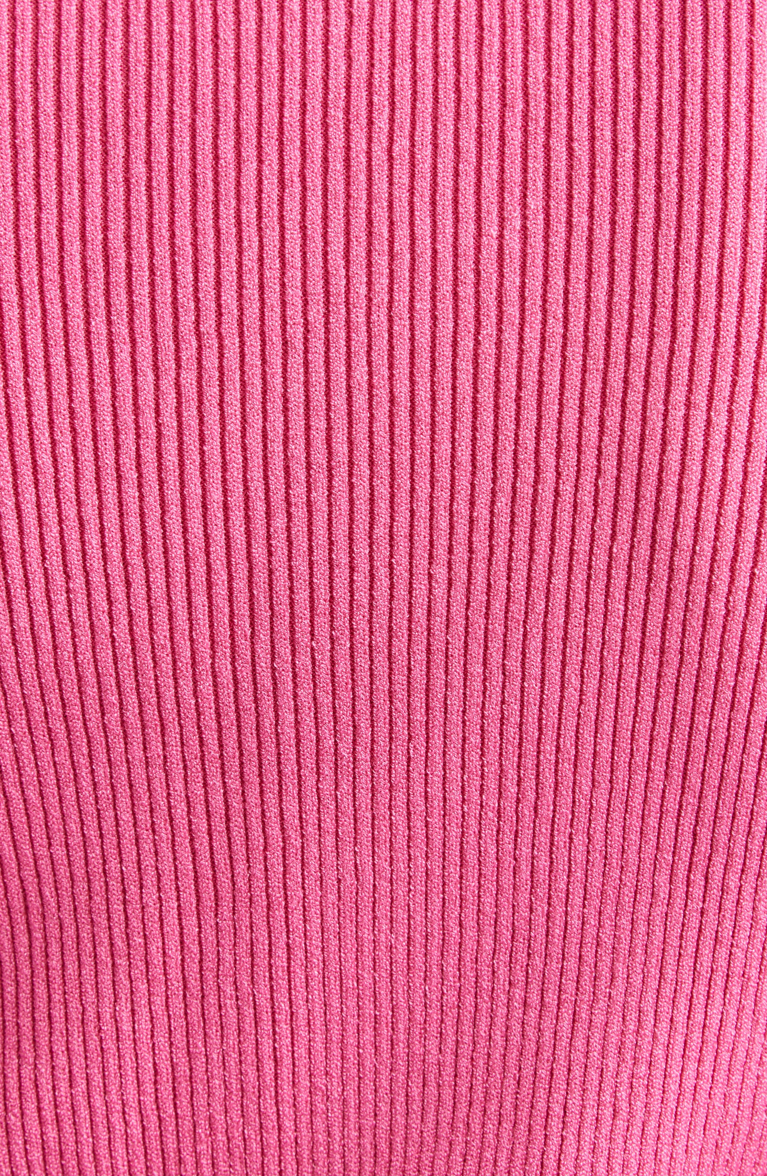 Versace Safety Pin Rib Cardigan in Dragon Fruit at Nordstrom - 7