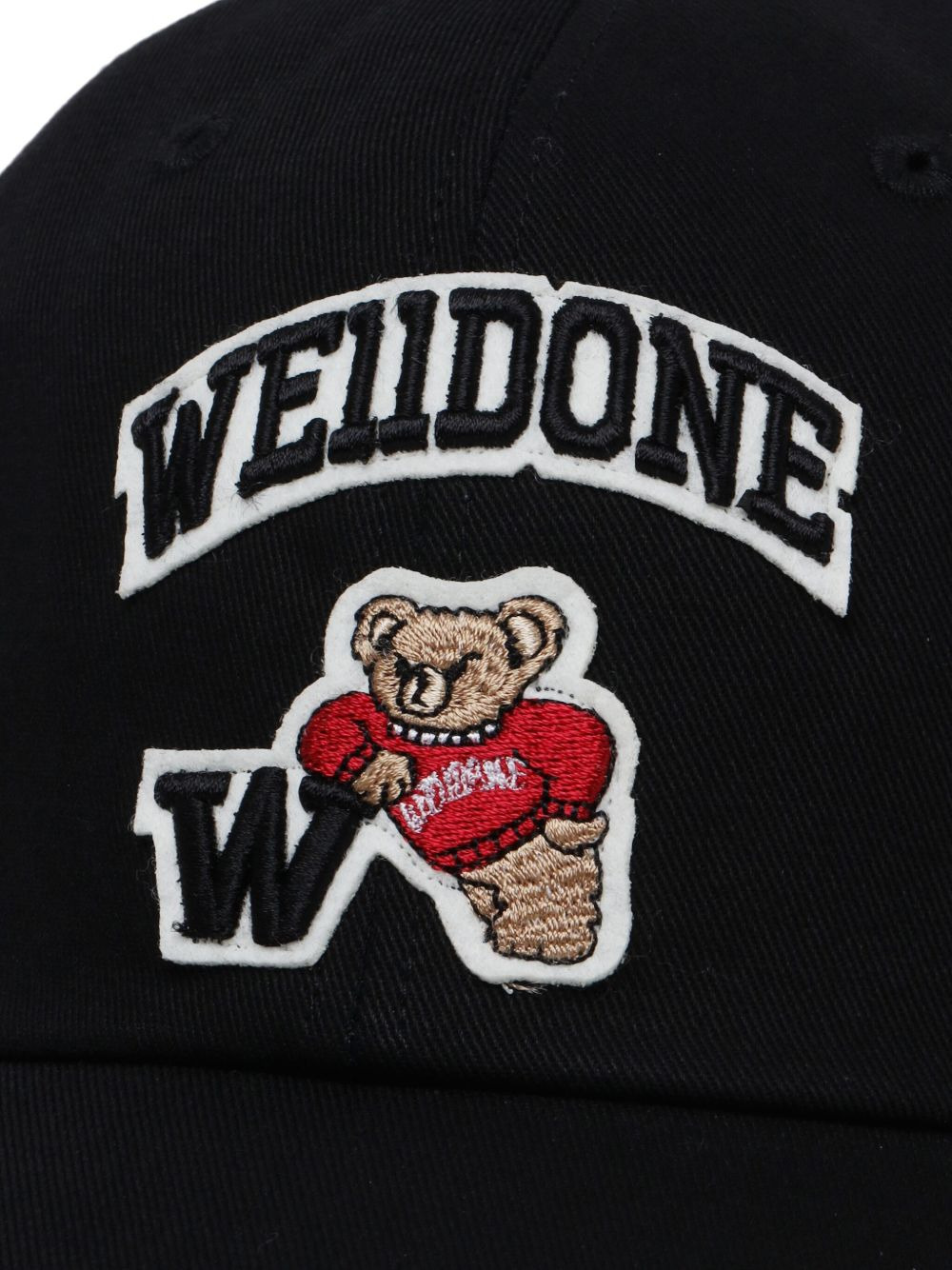 bear-embroidered baseball cap - 4