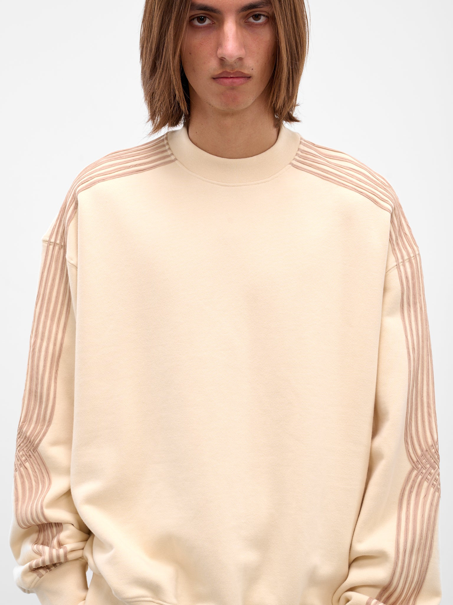 Ivory Applique Gym Crewneck Pullover - 5