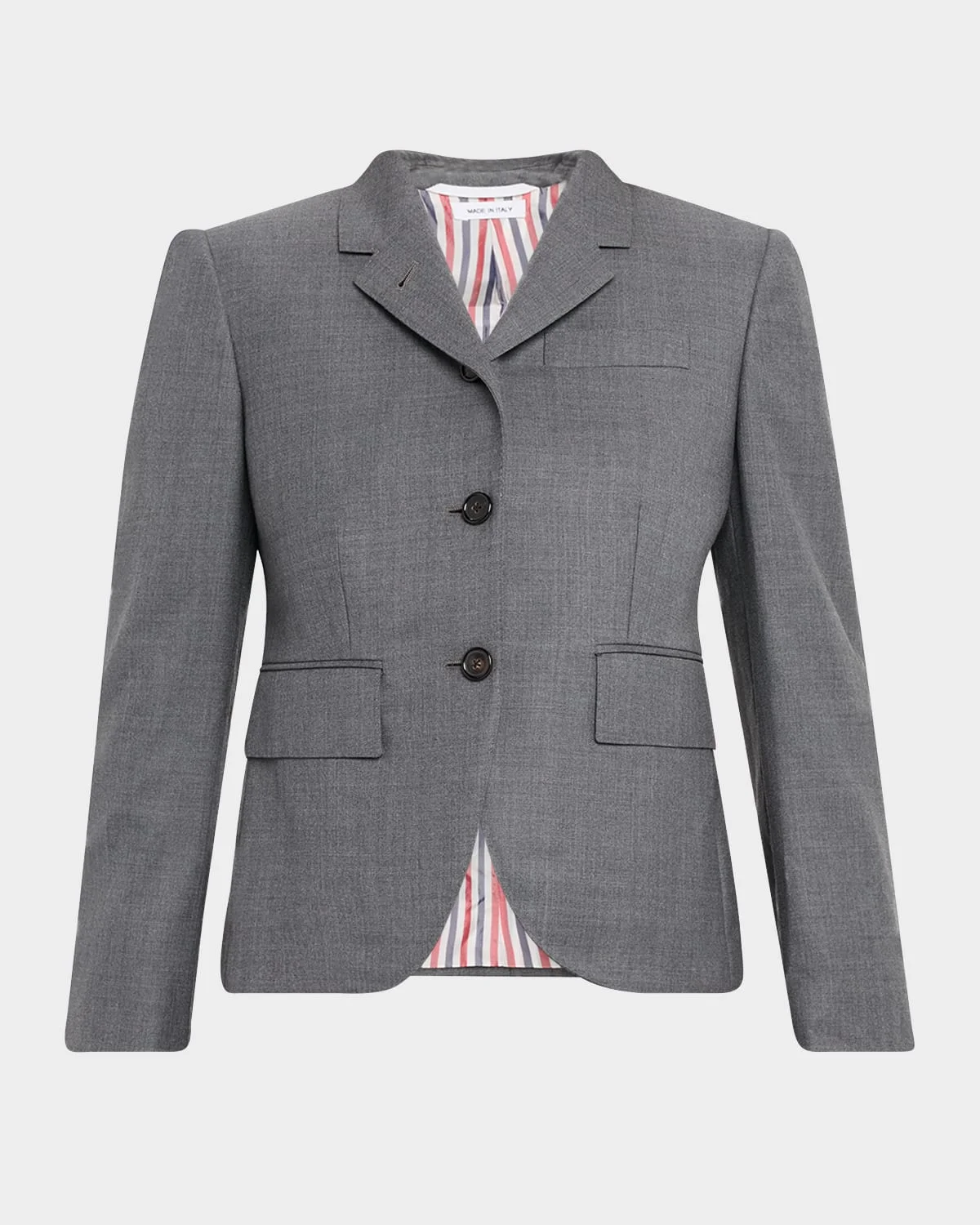 High-Armhole Single-Breasted Twill Sport Coat - 1