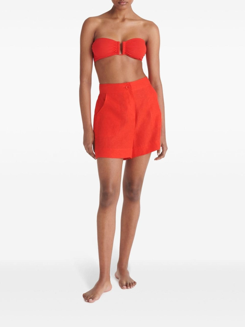 ERES Correct high-waisted linen shorts outlook