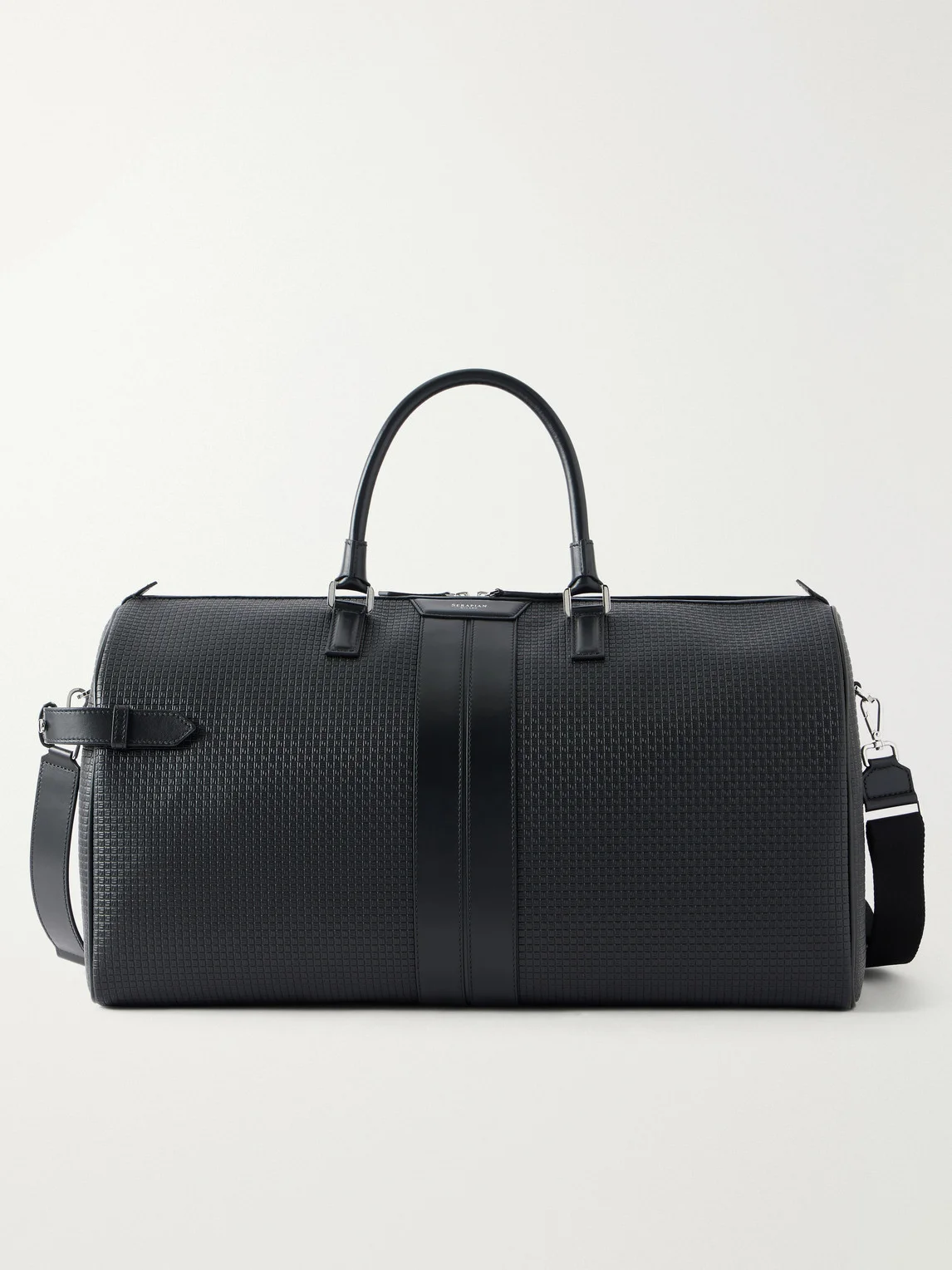 Holdall Leather-Trimmed Coated-Canvas Bag - 1