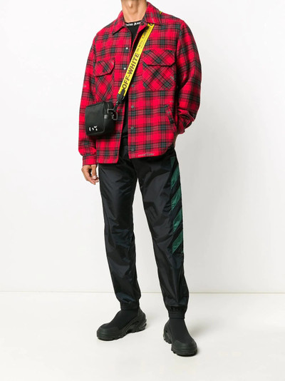 Off-White check-print shirt jacket outlook