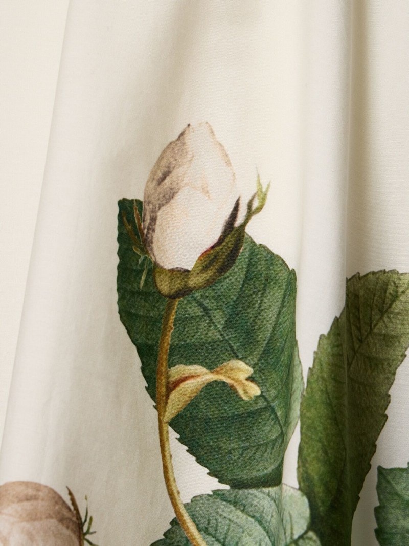 GIAMBATTISTA VALLI Printed cotton poplin midi skirt