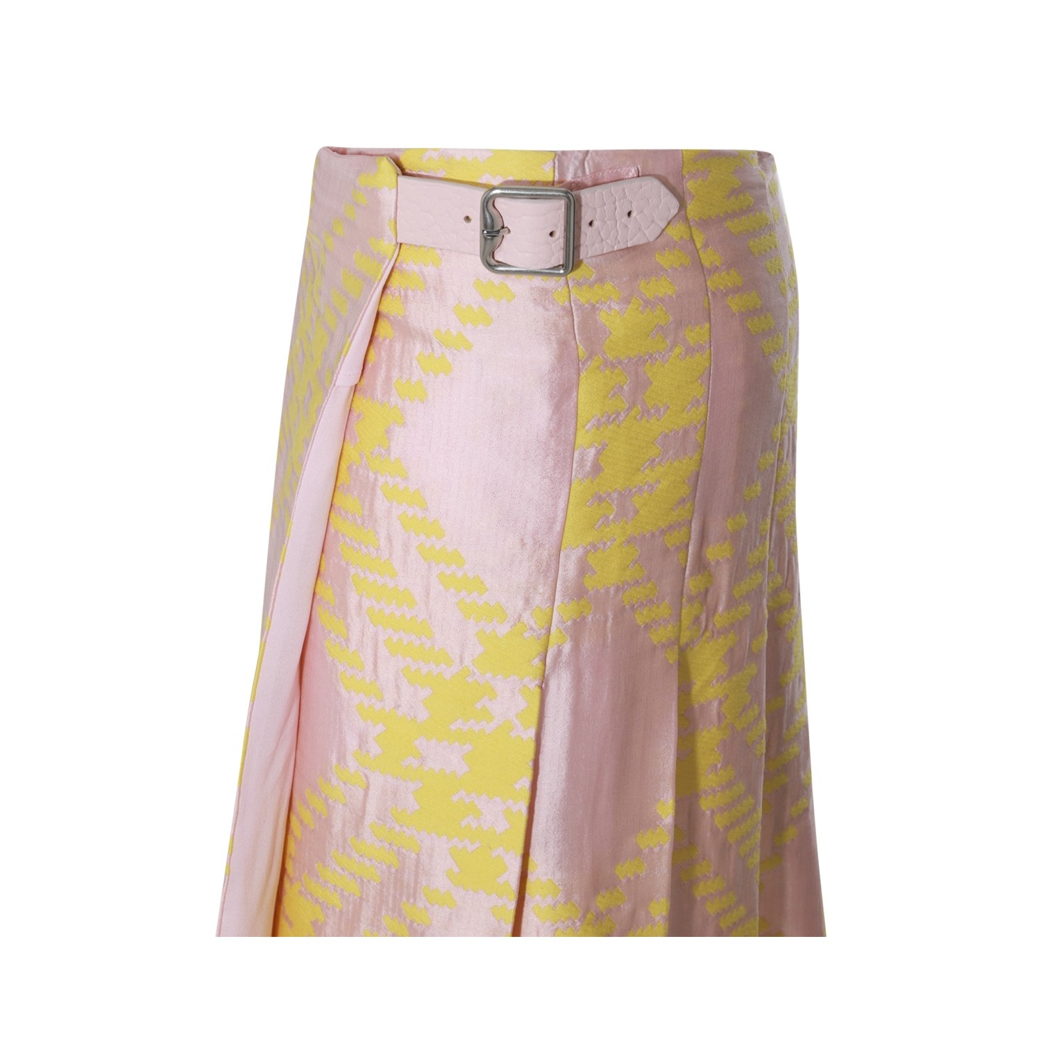スカート BURBERRY PINK AND YELLOW COTTON SKIRT Burberry PINK AND YELLOW COTTON SKIRT | palazzobelli