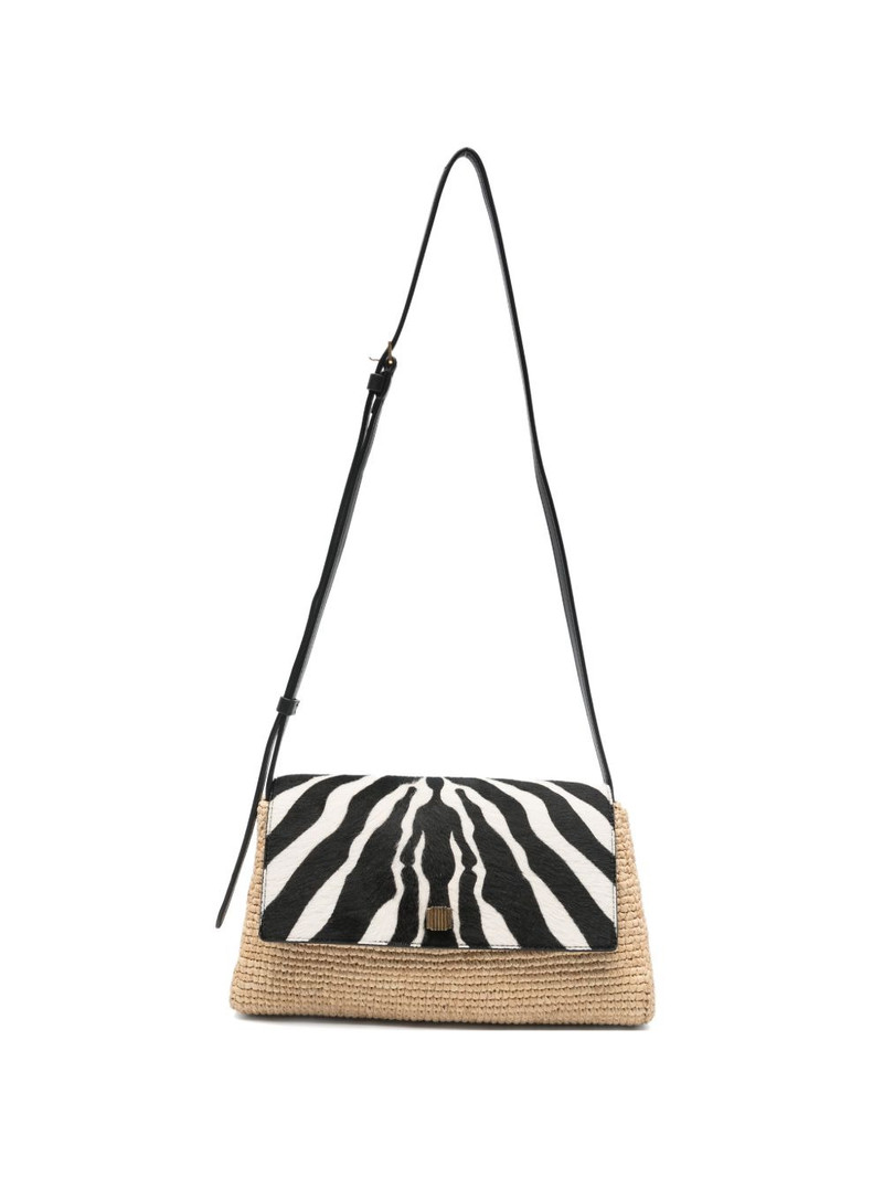 Audrey zebra-print cross-body bag 1