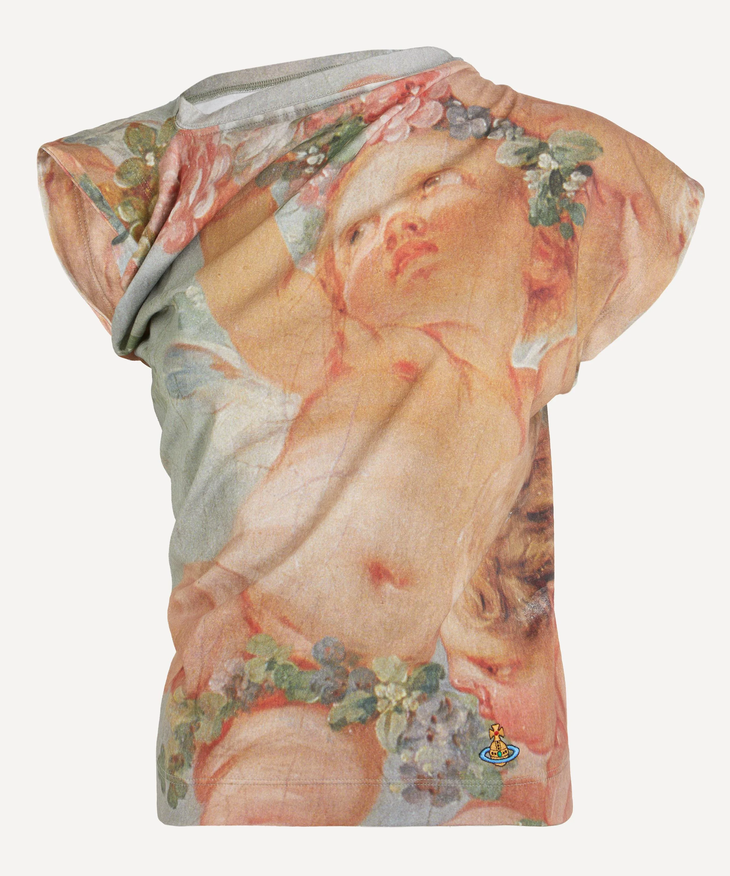 Hebo Primavera Cherubs Printed Cotton Top - 1