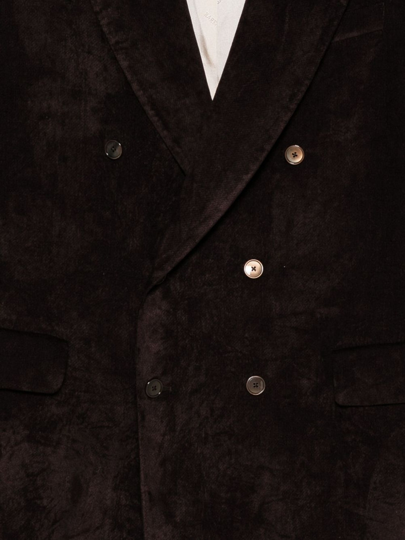 double-breasted velvet coat 3