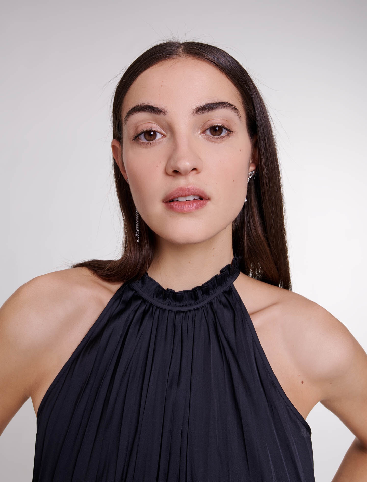 Pleated satin top - 6