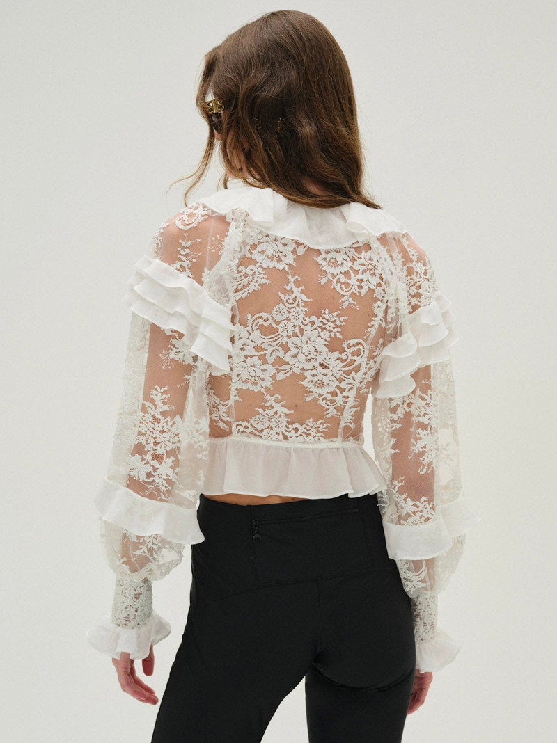 For Love & Lemons Holiday Lace Blouse outlook