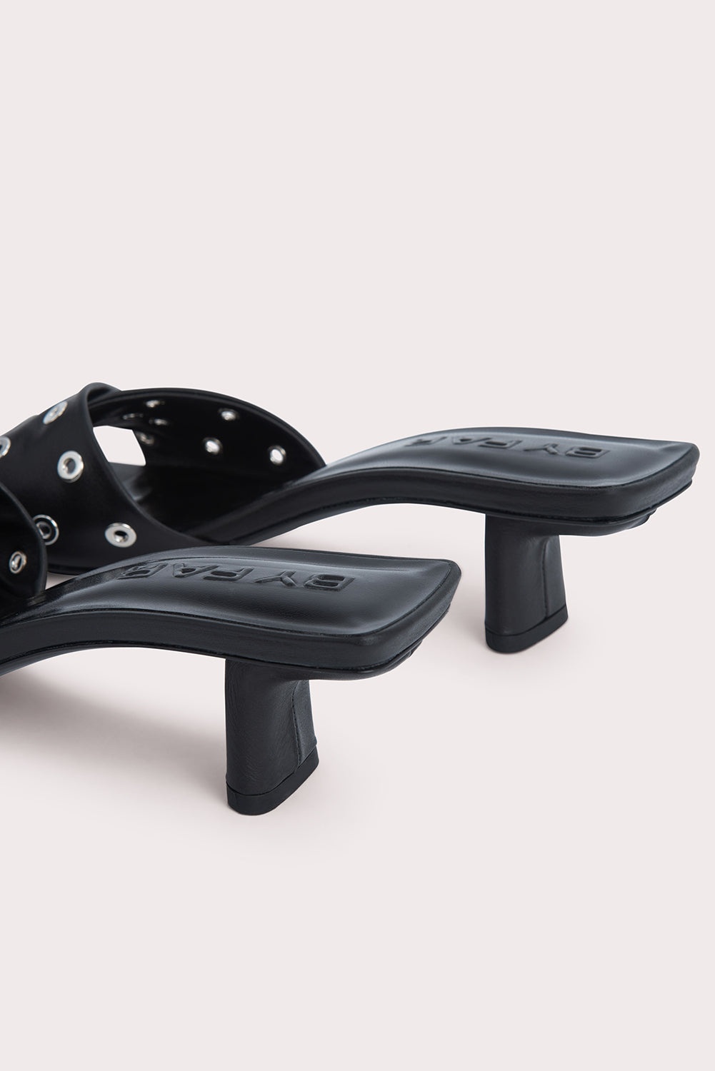 ROCCO BLACK NAPPA LEATHER AND EYELETS - 5